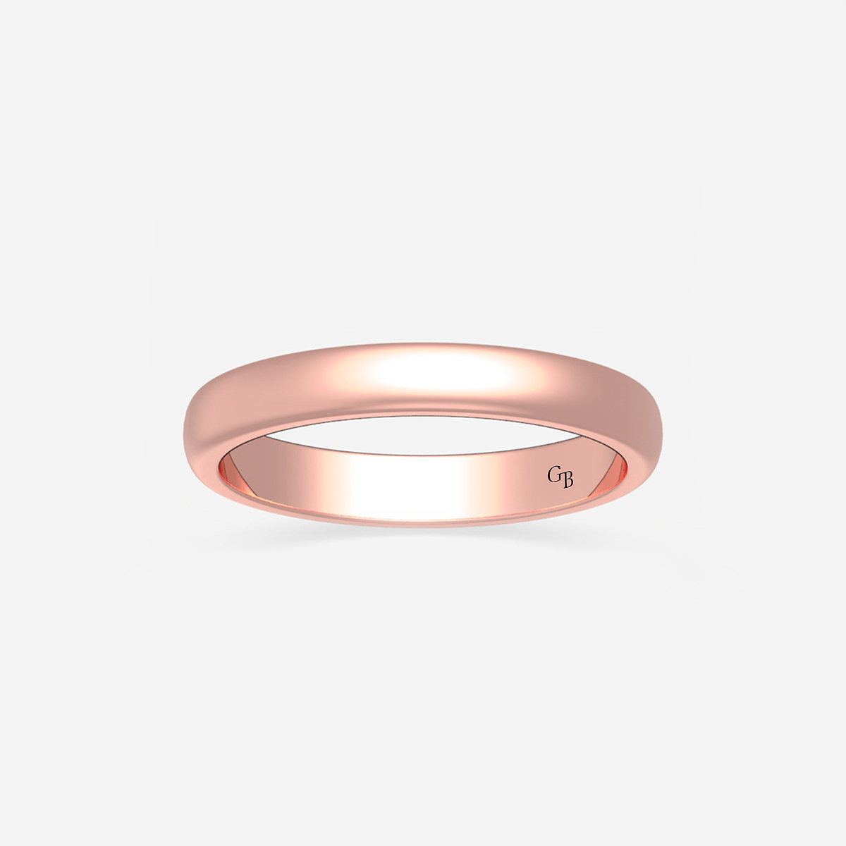 3mm Dome Wedding Band